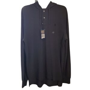 POLO Ralph Lauren Gray Longsleeve Cotton Hoodie Knitted Shirt **RUNS LONG